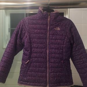 Girls’ North Face Reversible Mossbud Swirl Jacket
